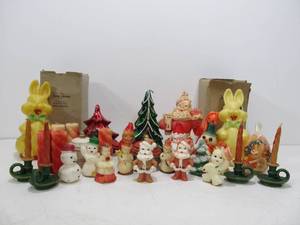 lot 163 image: Nice Lot of Vintage Christmas & Holiday Candles