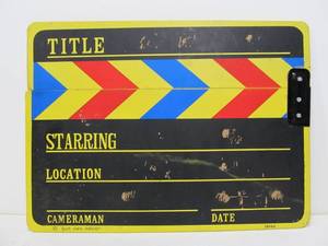 lot 164 image: Vintage Wooden Directors Clap Board