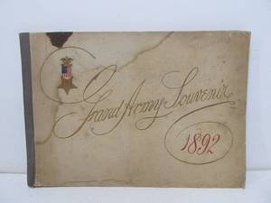 lot 242 image: Orig 1892 Grand Army Souvenir Photo Book - A Glimpse of Washington