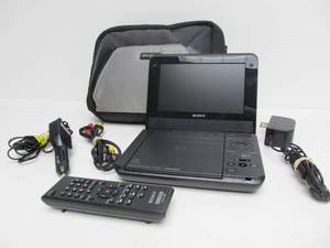 lot 218 image: Nice Clean Working SONY Portable DVD Player wRemote & Case