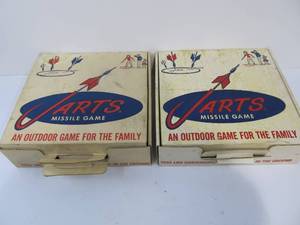 lot 271 image: 2 Sets of Vintage JARTS Lawn Darts in Original Boxes - No Metal Tips