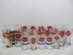 lot 310 image: LARGE Collection of Assorted SCHMIDT BEER Glasses