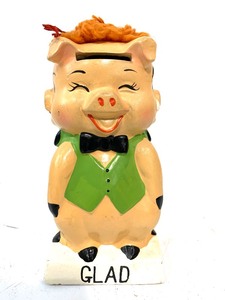 lot 265 image: Vintage 1950s Ceramic Piggy Bank - Moods