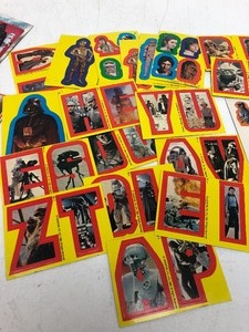 lot 294 image: Lot of Vintage 1970s STAR WARS Cards & Stickers