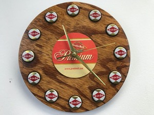 lot 1 image: Handmade Grain Belt Premium Beer Clock