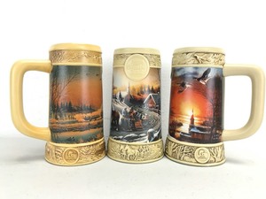 lot 4 image: Terry Redlin The Ducks Unlimited Miller Beer Steins (Lot of 3)