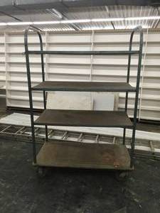 lot 21 image: 4 Shelf Cart