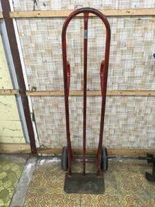 lot 34 image: Red Hand Cart