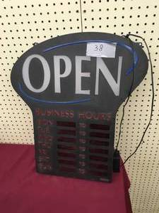 lot 37 image: Open Sign