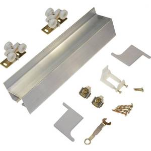 lot 49 image: 72 in. Wall Mount (Barn Door) Track and Hardware Set