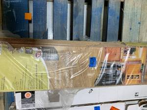 lot 131 image: Lakeshore Pecan Laminate Flooring, 24.17 sq ft per box - 9 pieces - 50.63 in x 7.64 in x .28 in - 4 casess