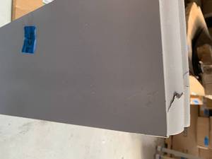 lot 92B image: 43 in. L x 8 in. W Profile White Shelf