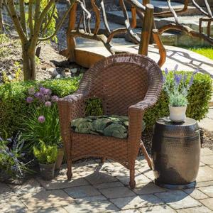 lot 20 image: 20 x 18 Onyx Cebu Outdoor Seat Cushion (2-Pack)