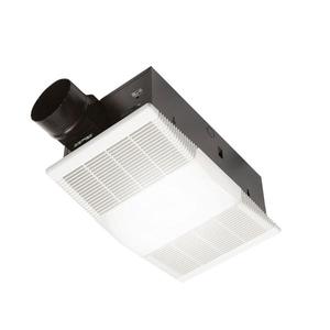 lot 37 image: 80 CFM Ceiling Bathroom Exhaust Fan with Light and 1300-Watt Heater