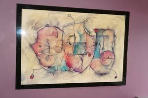 lot 28 image: Large Abstract Art Piece