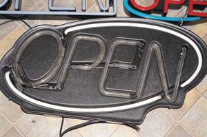 lot 61 image: Neon Open Sign