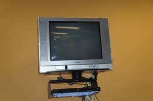 lot 67 image: Toshiba TV, Philips DVD, Wall Mount