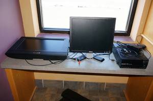 lot 77 image: Security System Receiver, TV, Monitor
