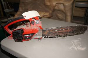 lot 75 image: Homelite LittleRed XL Gas Chain Saw