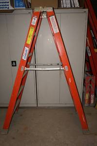 lot 83 image: Louisville 6 Double Sided Folding Ladder