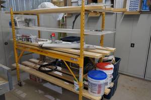lot 137 image: Bil-Jax Rolling Scaffold Section with Contents