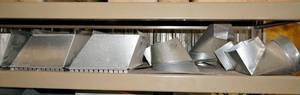 lot 141 image: Contents of Shelf - Duct Pieces