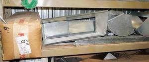 lot 143 image: Contents of Shelf - Duct Pieces