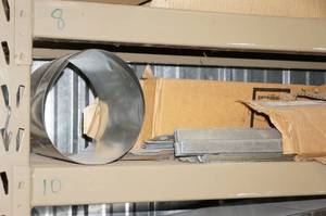 lot 145 image: Contents of Shelf - Duct Pieces