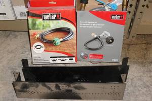 lot 148 image: 2 Weber Accessories, 2 Fireplace Burners