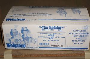 lot 156 image: Tankless Water Heater Valves
