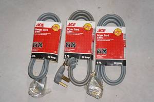 lot 230 image: Range and Dryer Cords