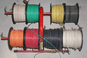 lot 236 image: Spools of Wire with Caddy
