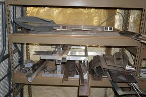 lot 238 image: 2 Shelves of Scrap Metal