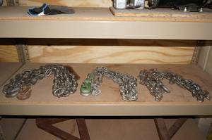 lot 295 image: 3 Sections of Chain with Hooks
