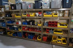 lot 344 image: 3 Sections of Shelving