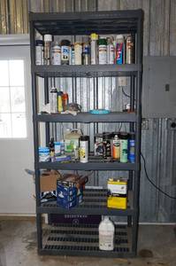 lot 440 image: Shelf with Contents - Paint