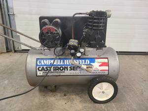 lot 36 image: Campbell Hausfeld 20 Gallon Air Compressor
