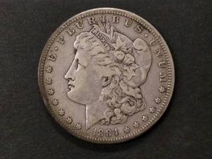1884 S Morgan Silver Dollar...
