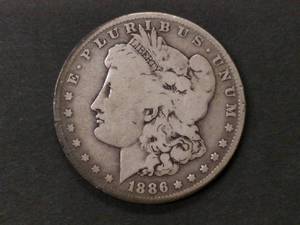 1886 O Morgan Silver Dollar...