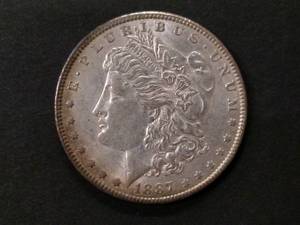 1887 Morgan Silver Dollar...