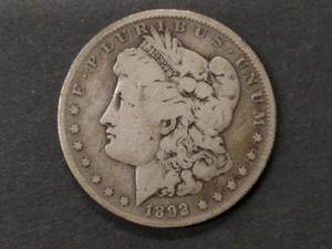 1892 Morgan Silver Dollar...