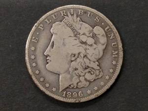 1896 O Morgan Silver Dollar...