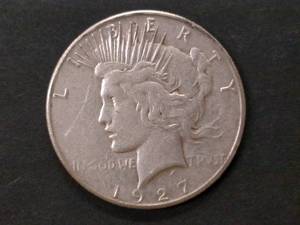 1927 S Peace Silver Dollar...