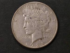 1928 S Peace Silver Dollar...