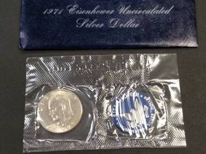 1971 Uncirculated Blue Ike 40% Silv...