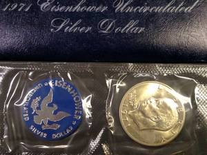 1971 Uncirculated Blue Ike 40% Silv...