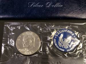 1971 Uncirculated Blue Ike 40% Silv...