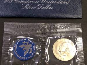 1973 Uncirculated Blue Ike 40% Silv...