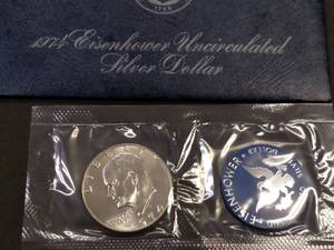 1974 Uncirculated Blue Ike 40% Silv...