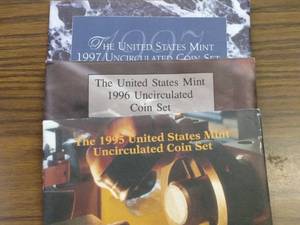 1995, 96, & 97 Uncirculated Coin Se...